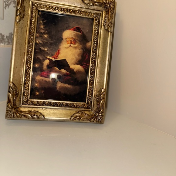 Gold Framed Santa Claus Picture - Picture 3 of 4